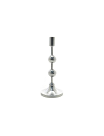 SILVER CANDELABRA 1CANDLE 9x9x24 cm