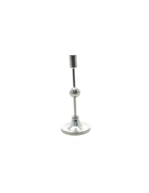 CANDELABRO ARGENTO 1CANDELA 9x9x24 cm