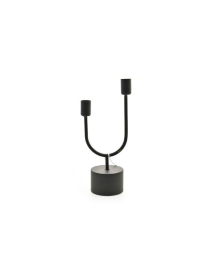 CANDELABRO NERO 9CANDELE 11x8x27 cm