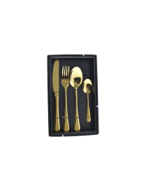 POSATE ACCIAIO 24pezzi  ORO