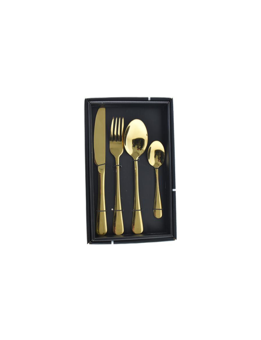 POSATE ACCIAIO 24pezzi  ORO