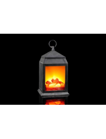 LANTERNA NERA EFF.CAMINO 16x14x30cm