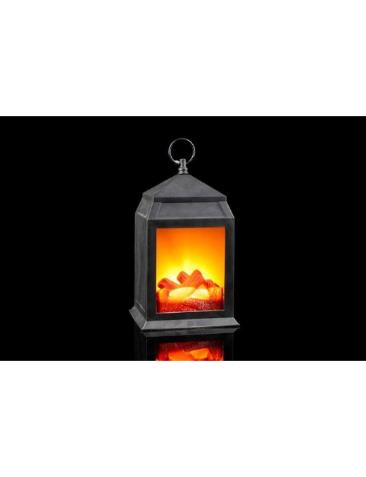 LANTERNA NERA EFF.CAMINO 16x14x30cm