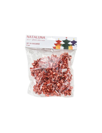 ROSETTES 4 CENTIMETERS 25 PIECES RED