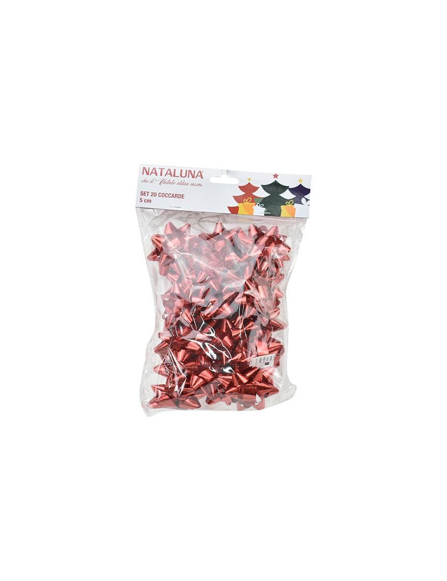 ROSETTES 5 CENTIMETERS 20 PIECES RED
