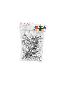 ROSETTES 5 CENTIMETERS 20 PIECES SILVER