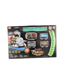 TRENINO A BATTERIA CON FUMO E LUCI
