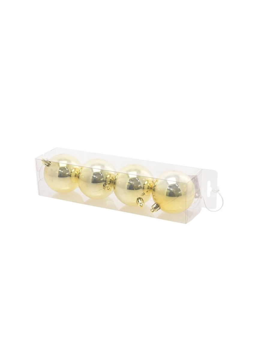 SFERE 7cm ORO LUCIDO 4pezzi
