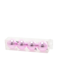 BALLS 7cm POLISHED PINK 4 pieces