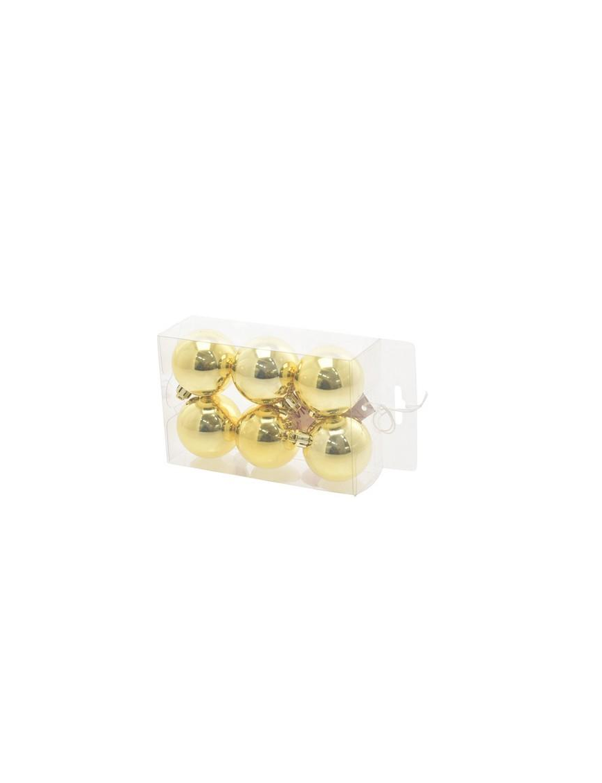 SFERA 5cm ORO LUCIDO 6pezzi