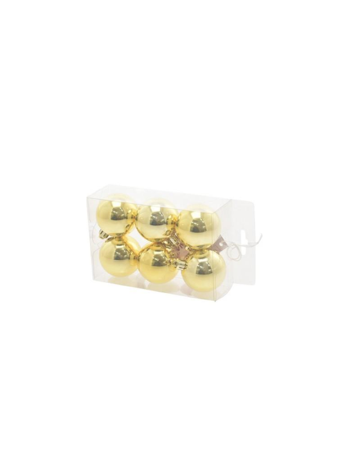 SFERA 5cm ORO LUCIDO 6pezzi