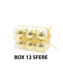 SFERA 8cm ORO LUCIDO 12pezzi
