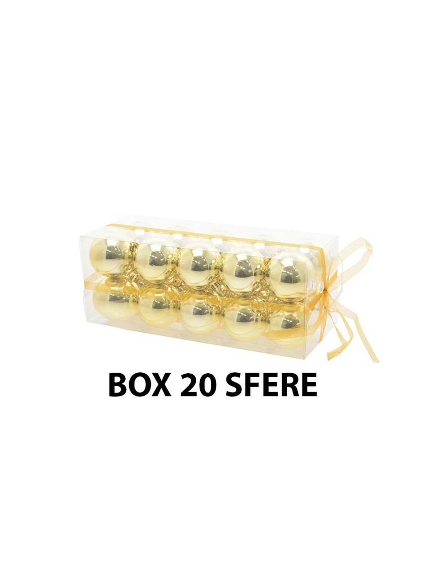 SFERA 6cm ORO LUCIDO 20PEZZI
