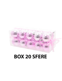 SFERA 6cm ROSA LUCIDO 20PEZZI