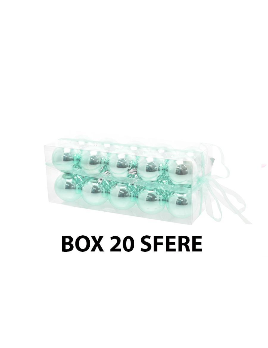 SFERA 6cm TIFFANY LUCIDO 20PEZZI