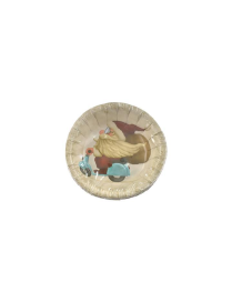 L.BABBO C/MOTO PIATTI TONDI 16cm 8pz $$