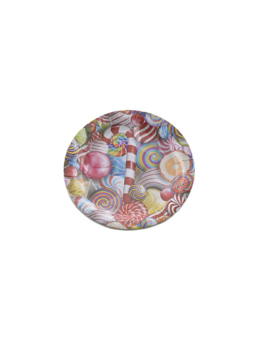 L.CANDY PIATTI TONDI 18cm 8pz $$