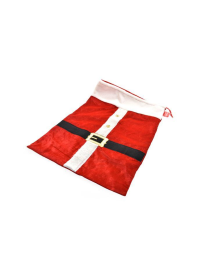 CHRISTMAS BAG 50x70 CENTIMETERS DRESSED BY SANTA CLAUS