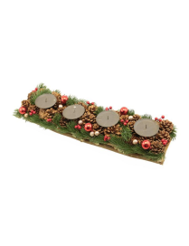 CANDLE HOLDER 4 CANDLES 53x14 cm