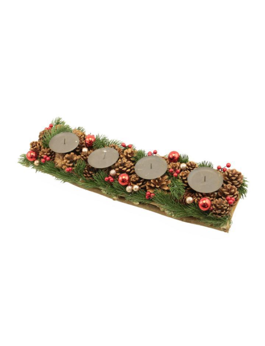 PORTACANDELE 4CANDELE 53x14 cm