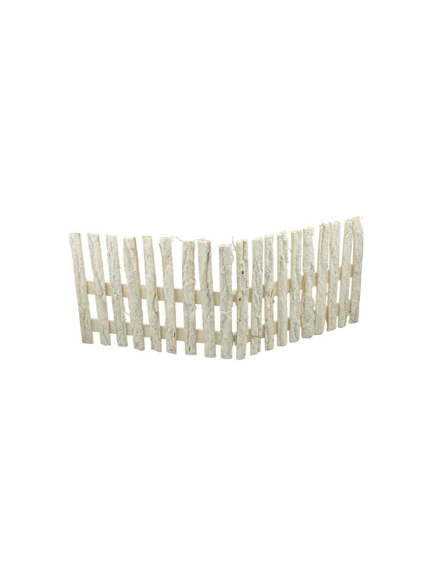 WHITE WOODEN FENCE 80x30cm