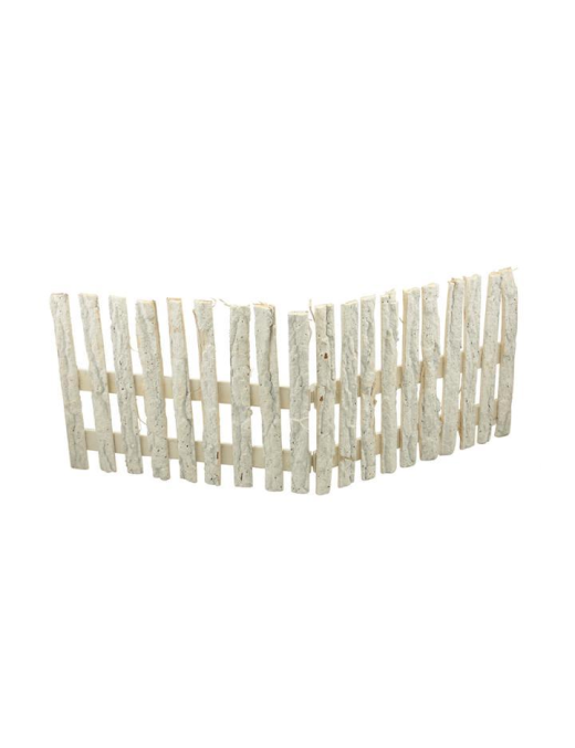 WHITE WOODEN FENCE 80x30cm