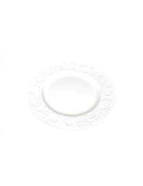 SOTTOPIATTO DECORATO 33 CENTIMETRI ARGENTO