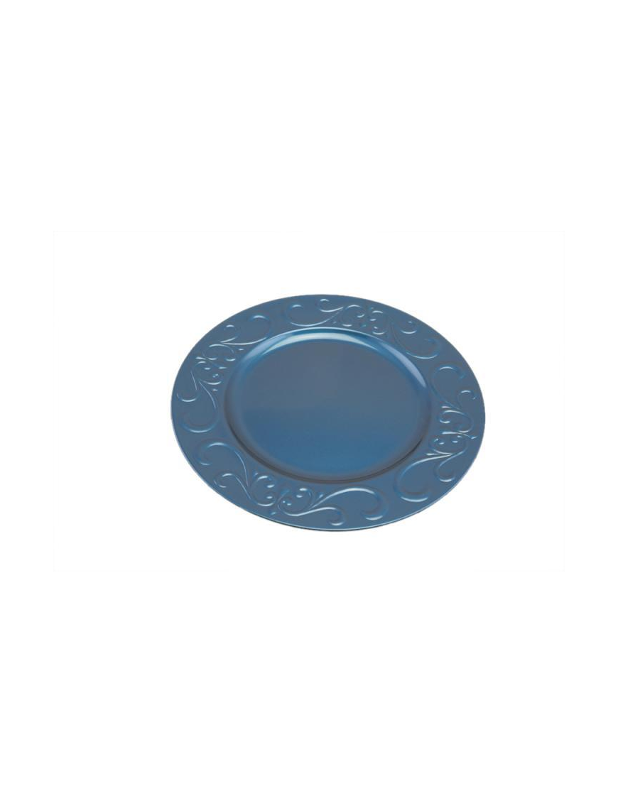 SOTTOPIATTO DECORATO 33 CENTIMETRI BLU