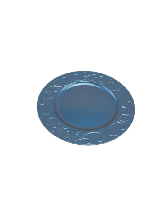 SOTTOPIATTO DECORATO 33 CENTIMETRI BLU