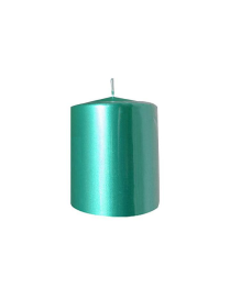 TIFFANY METAL CANDELA PILLAR 10x20cm$$