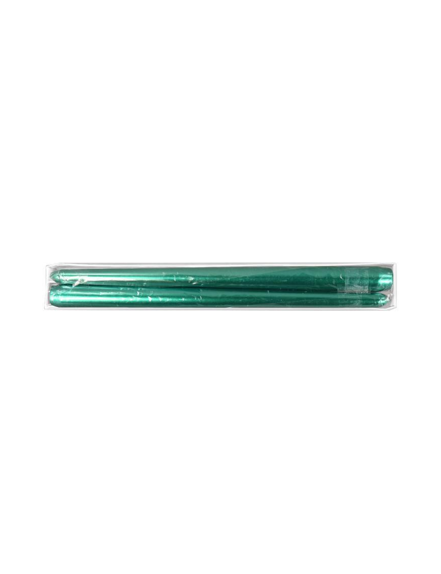 TIFFANY METAL CANDELA STELO 30cm 2pz$$