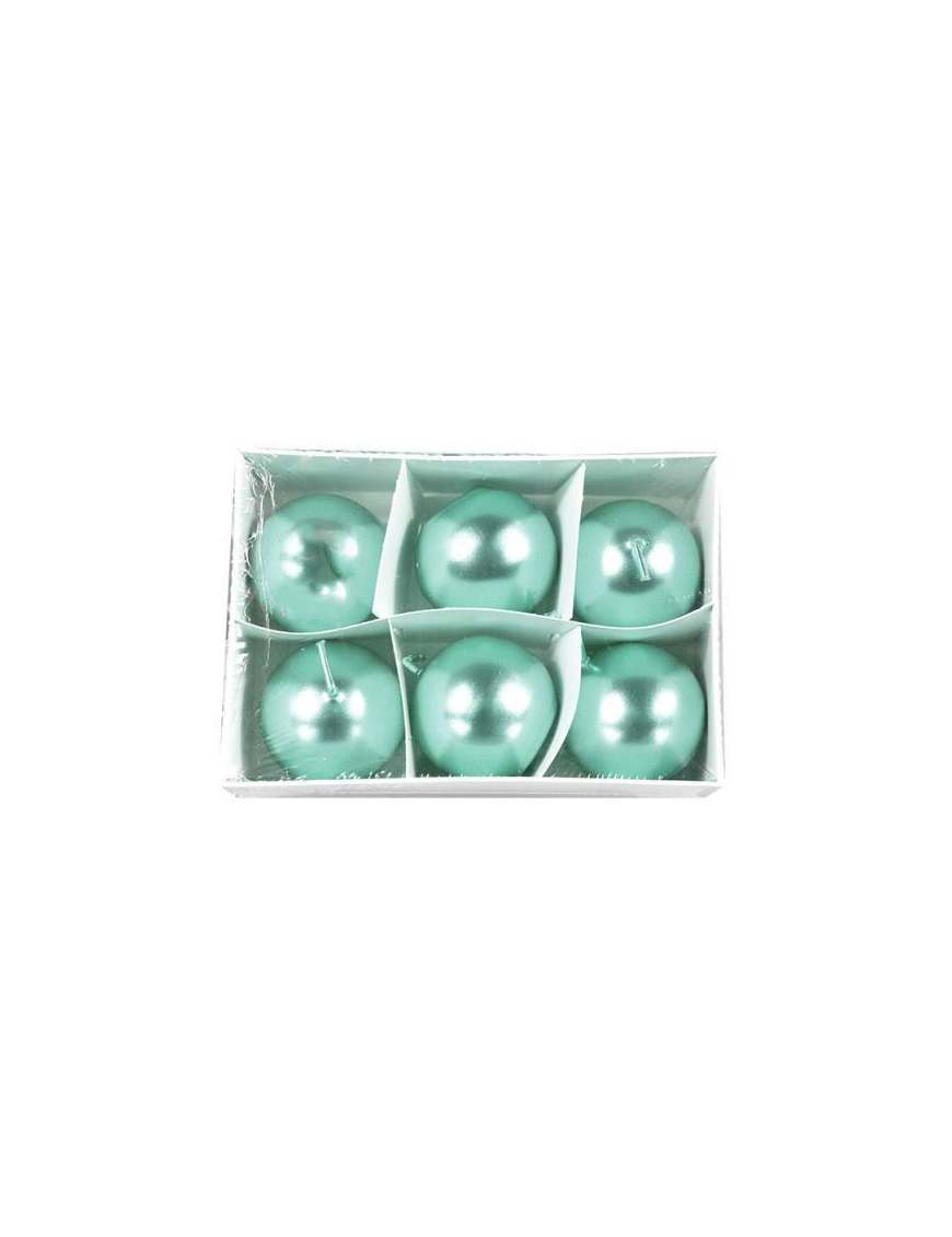TIFFANY METAL CANDELA SFERA  4cm 6pz$$