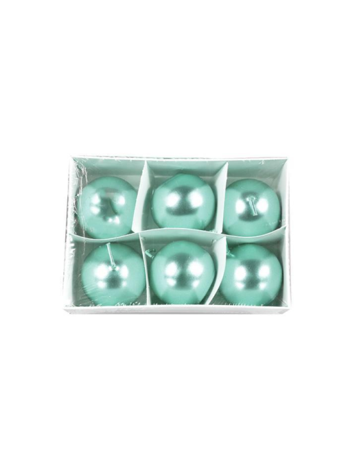 TIFFANY METAL CANDELA SFERA  4cm 6pz$$