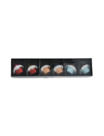CUPCAKE MULTICOLOR 4,2cm 6pezzi