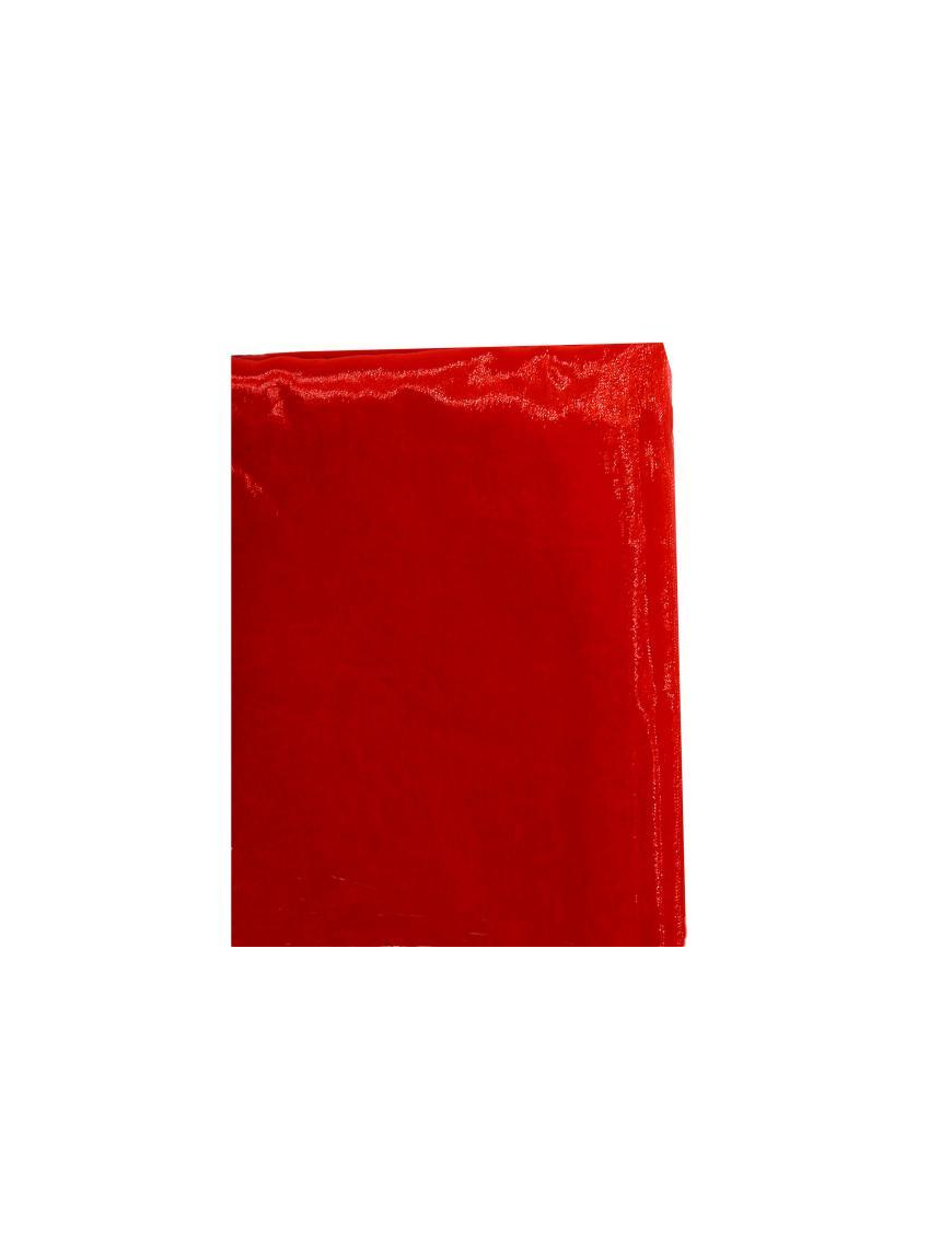 SINGLE TONE ORGANZA RED 145x3m