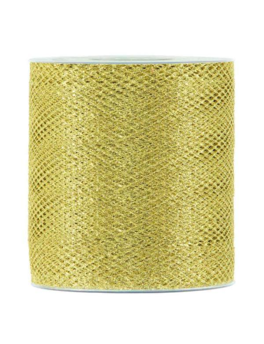 XMAS NET RIBBON mm63x30m GOLD