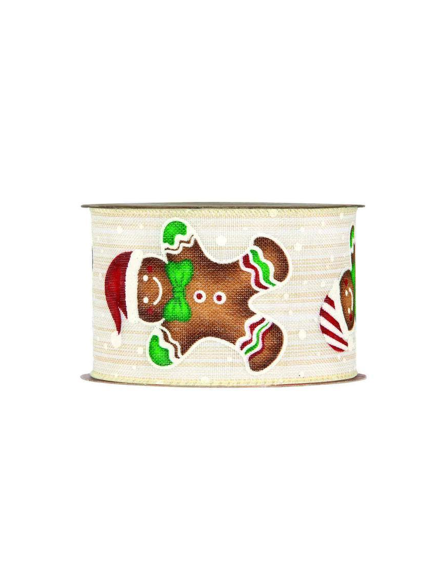 HAPPY XMAS RIBBON mm63x10m GINGER