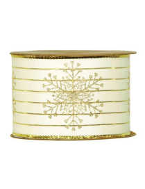 WHITE XMAS NASTRO mm63x10mt FIOCCO