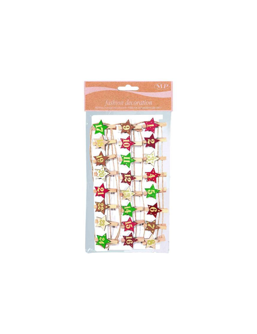 PEGS MOLLETTE AVVENTO 24 PEZZI