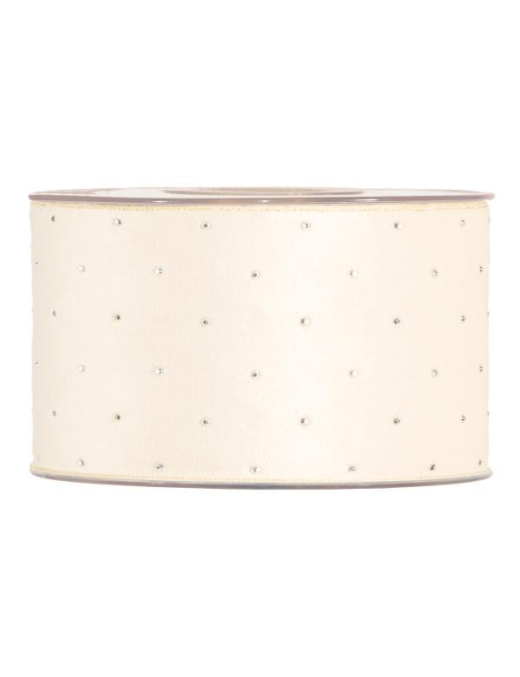 CREAM RIBBON 63mm x 10m