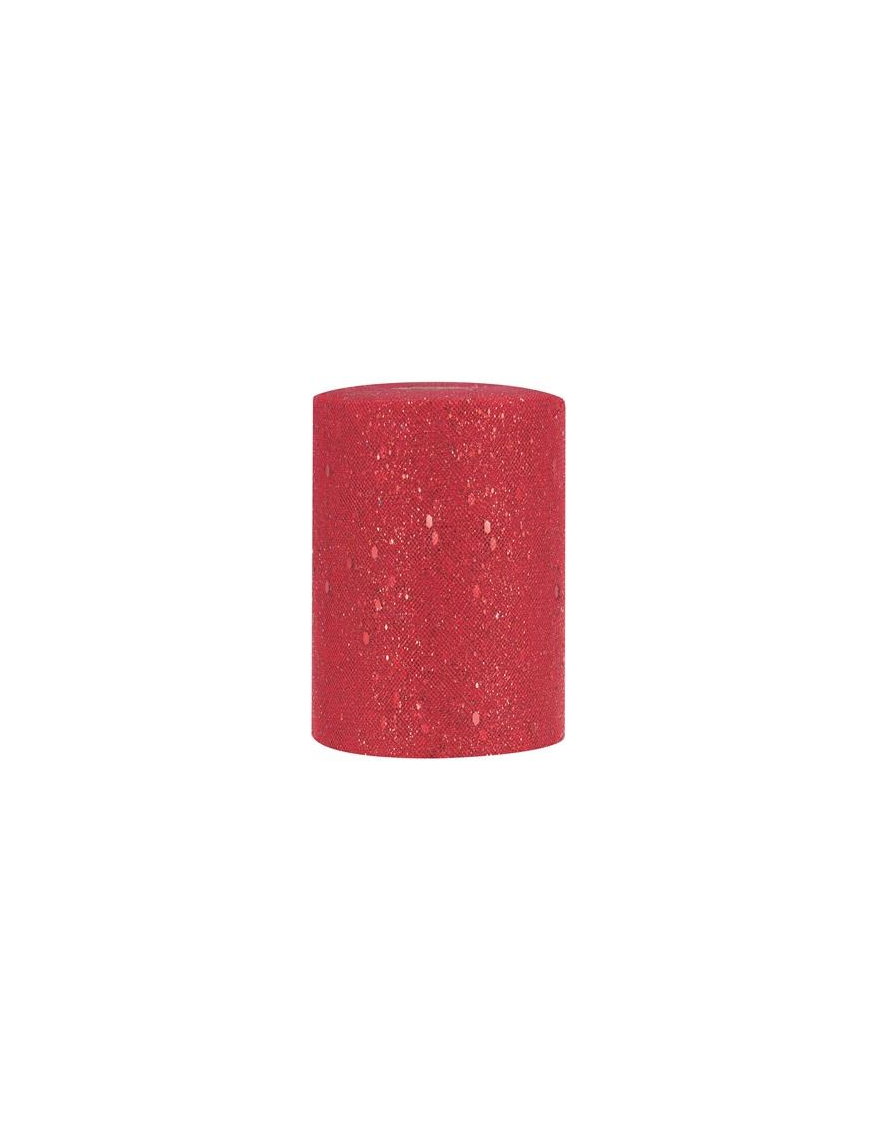 BRILLIANT TULLE NASTRO ROSSO mm140x50mt