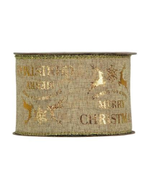 GOLD XMAS NASTRO mm63x10mt 496904