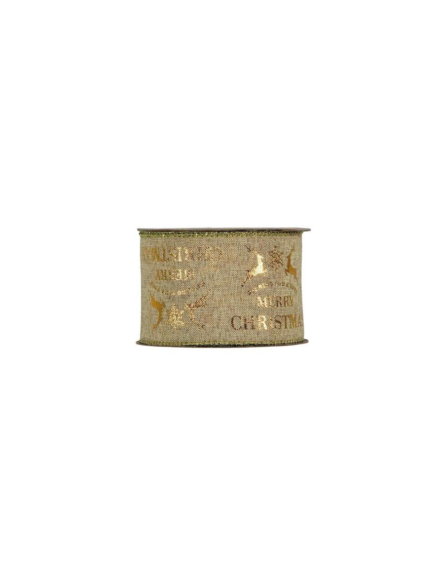 GOLD XMAS NASTRO mm63x10mt 496904