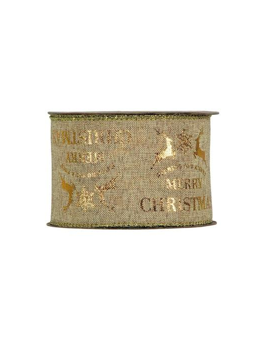 GOLD XMAS NASTRO mm63x10mt 496904