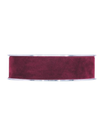 DOUBLE VEL NASTRO BORDEAUX mm25x7mt