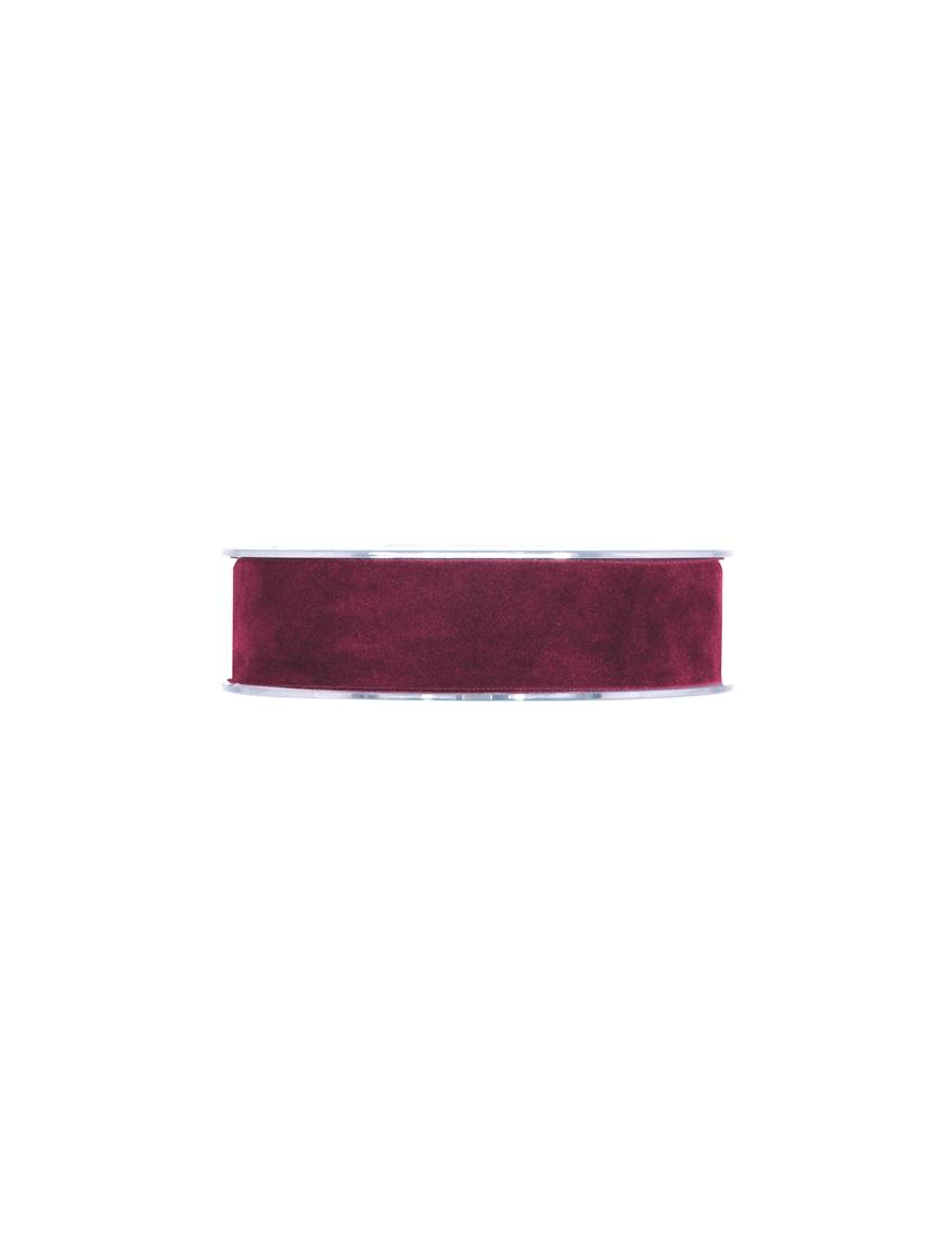DOUBLE VEL NASTRO BORDEAUX mm25x7mt