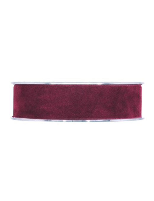DOUBLE VEL NASTRO BORDEAUX mm25x7mt