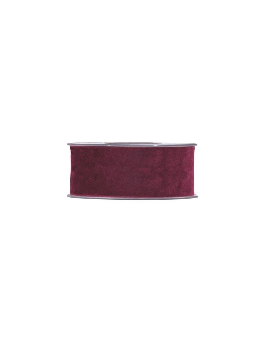 DOUBLE VEL NASTRO BORDEAUX mm40x7mt