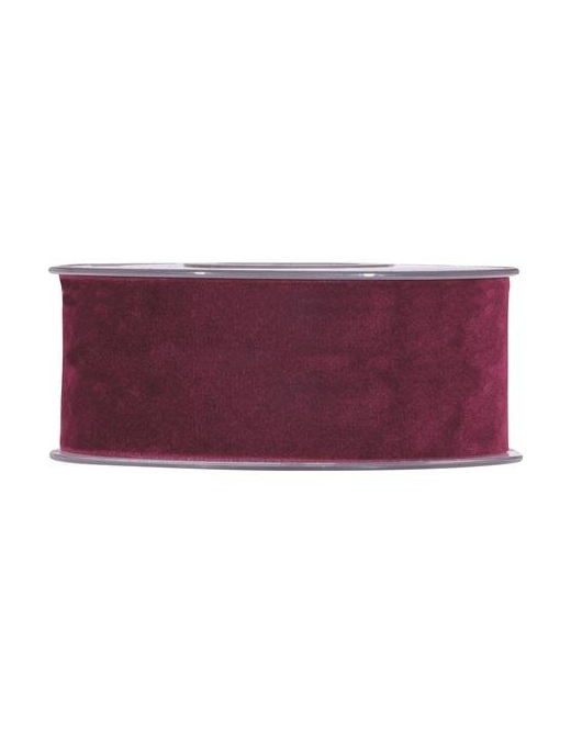 DOUBLE VEL NASTRO BORDEAUX mm40x7mt