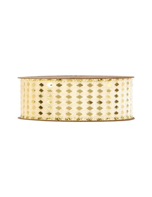 GOLDEN RHOMBUS VEL NASTRO ORO mm40x10mt